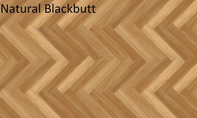 Riverhill Elegant Herringbone Hybrid Flooring 9.5mm Natural Blackbutt Swatch