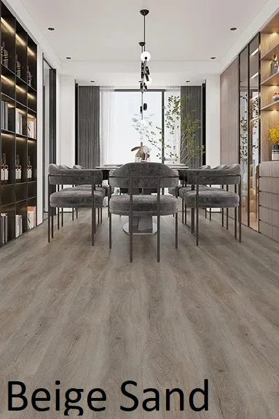 Riverhill Elegant Hybrid Flooring 6.5mm Beige Sand Setting