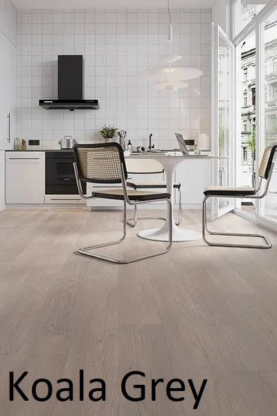 Riverhill Elegant Hybrid Flooring 6.5mm Koala Grey Setting