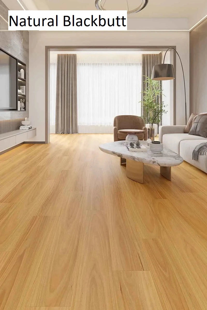 Riverhill Elegant Hybrid Flooring 9.5mm Natural Blackbutt Setting
