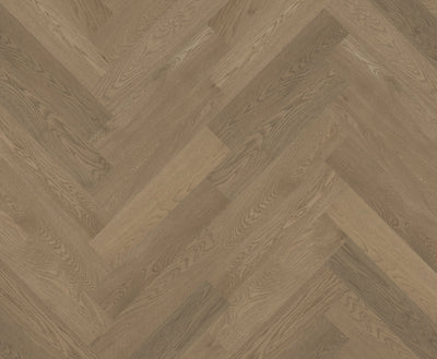 Riverhill iDesign European Oak Chevron Engineered Timber Flooring 15/3mm Coral Sand Swatch