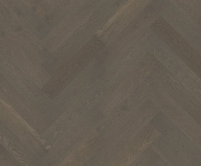 Riverhill iDesign European Oak Herringbone Engineered Timber Flooring 15/3mm Apollo Grey Swatch