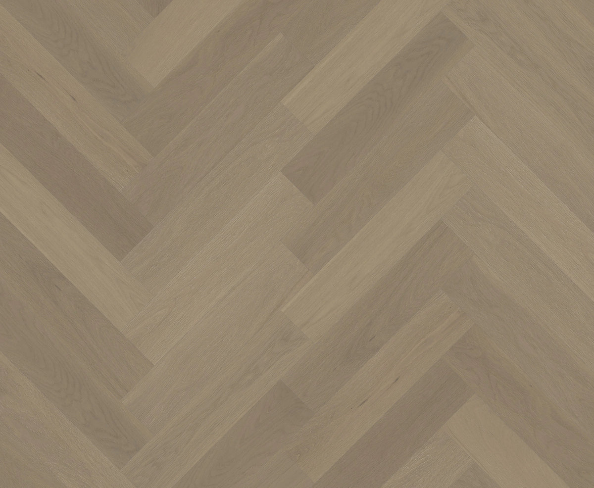 Riverhill iDesign European Oak Herringbone Engineered Timber Flooring 15/3mm Light Malt Swatch