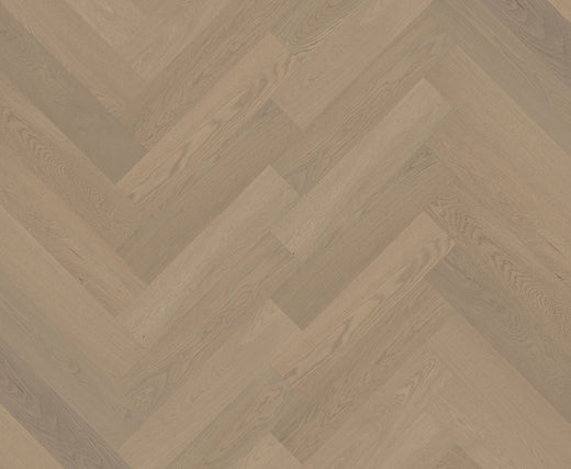 Riverhill iDesign European Oak Herringbone Engineered Timber Flooring 15/3mm Light Neutral Swatch