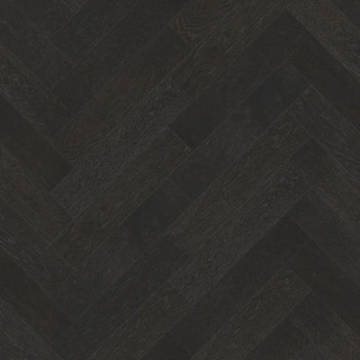 Riverhill iDesign European Oak Herringbone Engineered Timber Flooring 15/3mm Midnight Grey Swatch