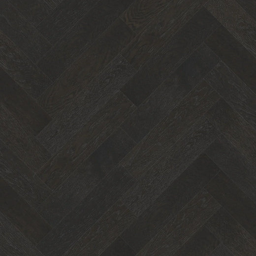 Riverhill iDesign European Oak Herringbone Engineered Timber Flooring 15/3mm Midnight Grey Swatch