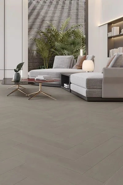Riverhill iDesign European Oak Herringbone Engineered Timber Flooring 15/3mm Pale Oak Setting