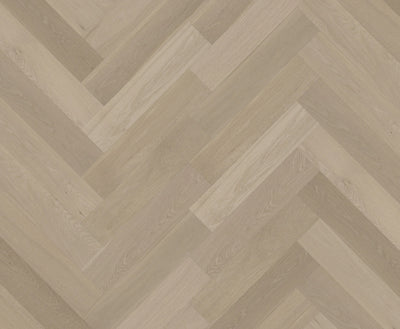 Riverhill iDesign European Oak Herringbone Engineered Timber Flooring 15/3mm Tinge Clay Swatch
