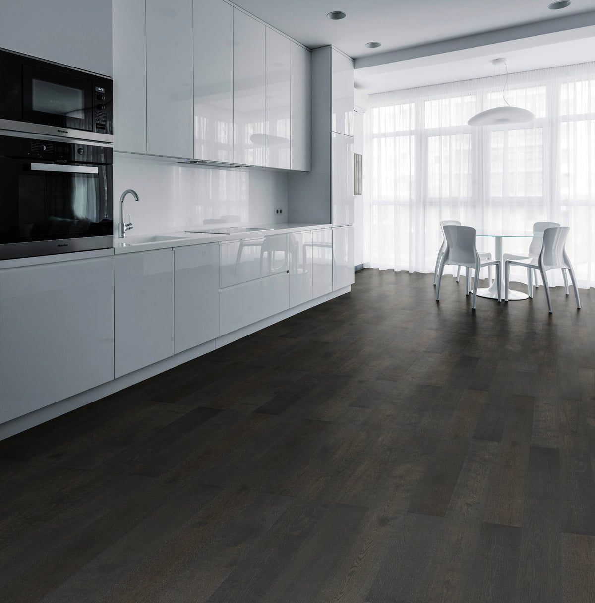 Riverhill iDesign European Oak T&G Flooring 15/3mm Midnight Grey Setting