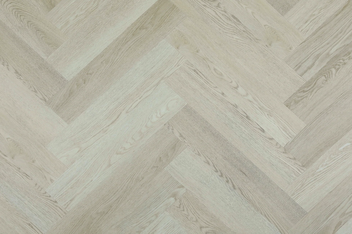 Topdeck Belle Vie Herringbone Hybrid Flooring 7mm – Lovanna Oak Swatch