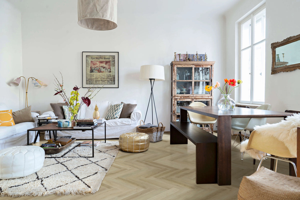 Topdeck Belle Vie Herringbone Hybrid Flooring 7mm Manor Ridge Oak Setting