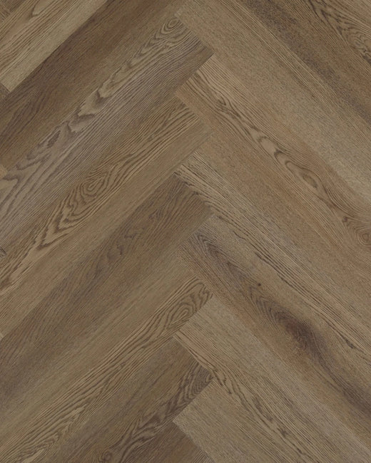 Topdeck Belle Vie Herringbone Hybrid Flooring 7mm – South Grove Oak Swatch