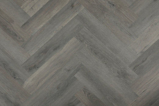 Topdeck Belle Vie Herringbone Hybrid Flooring 7mm – Weathered Grey Oak Swatch