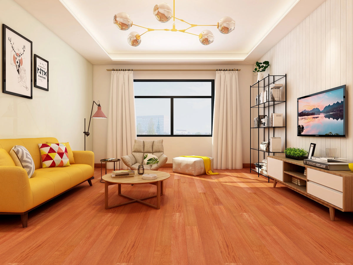 Topdeck Pre-Finished Solid Timber Flooring 18mm Kempas Natural Setting